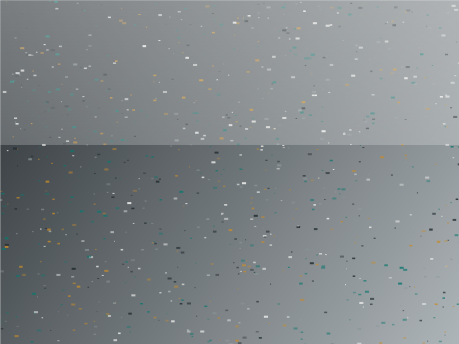 Gray garage floor with decorative flake coating